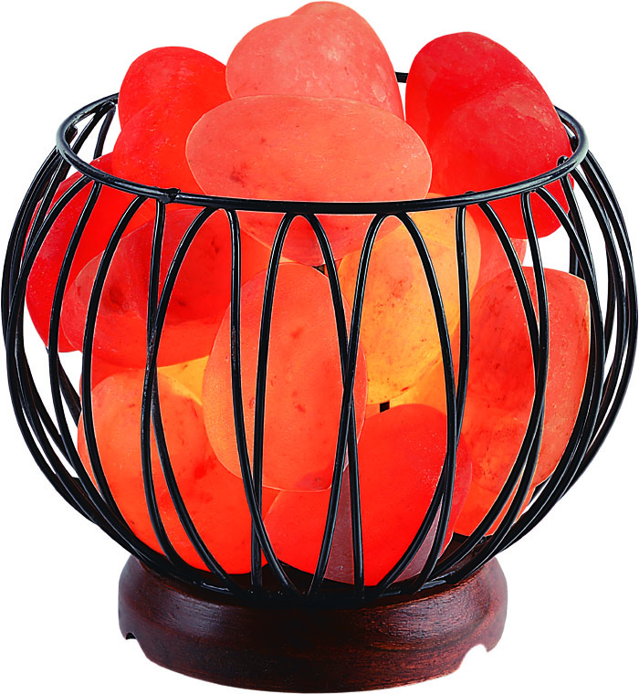 Round Metal Basket 7lbs With Wooden Base